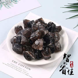 厂家批发天然茶水晶  茶水晶原石香薰石扩香石水晶装饰品消磁原石
