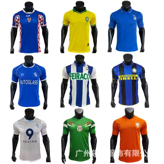 Classic nostalgic football jersey Chelsea England Marseille Arsenal Roma Germany Mexico vintage jersey