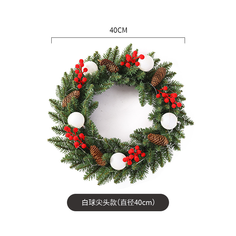 Navidad guirnalda 30/40/50/60cm árbol de Navidad Festival decoración regalo creativo decoración colgante diseño de la escena de la decoración