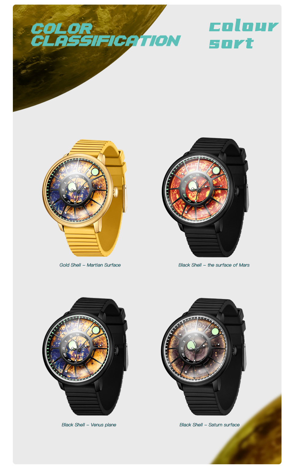 Đồng hồ nam automatic cơ khí chống nước G7008 — Dây đeo cà phê đen, Vỏ đen Mặt đỏ Đai đen, Vàng Shell đỏ mặt dải, Blue Shell Blue mặt dải màu xanh chi tiết 10