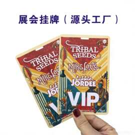 PVC 胶卡胸牌厂家 演唱会音乐节嘉宾入场证 胸卡挂牌一次性入场卡