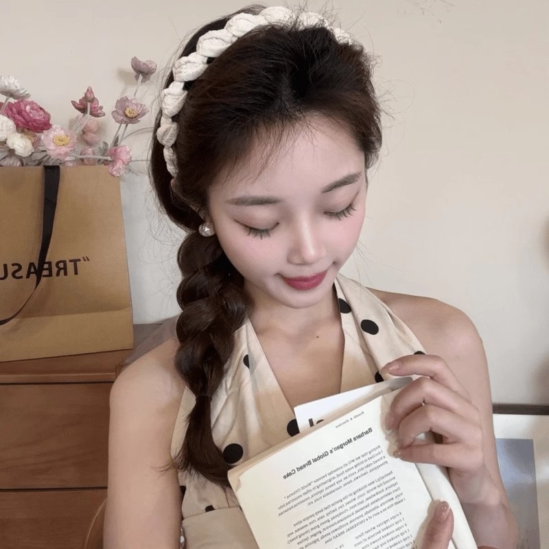 2025 nueva diadema de alta calidad, diadema femenina, horquilla de presión, tocado de paquete de cabello, peine inverso de dientes de viaje, cabeza alta esponjosa