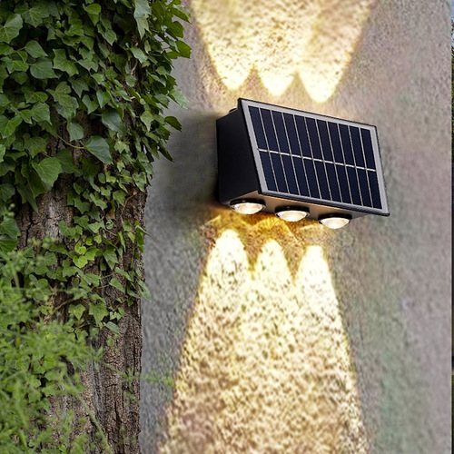Solar wall light outdoor waterproof courtyard villa lighting led home garden balcony ambient light wall light