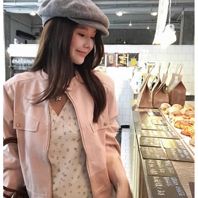 粉色多巴胺pu短外套女2025年早秋季新款小众气质辣妹防风保暖上衣|undefined