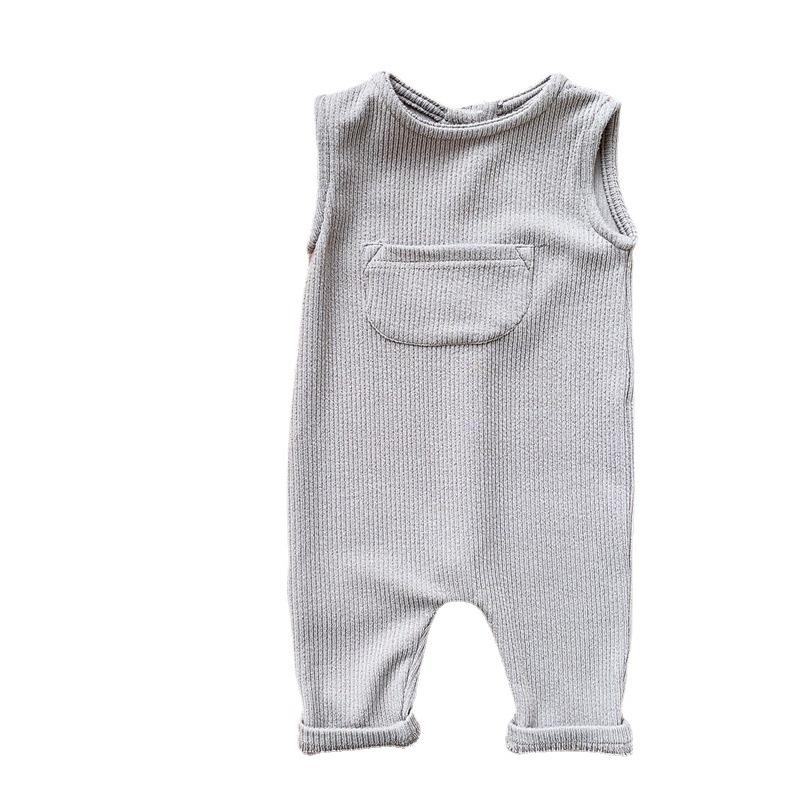 Ropa de bebé ins otoño estilo coreano ropa para niños mono de bebé bolsillo abierto hebilla mameluco niño vaina