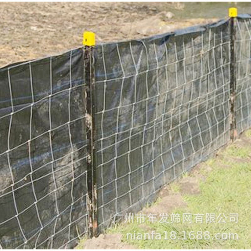 出口欧美国家新式淤泥防护网黑色塑料PP布牛栏网电焊网