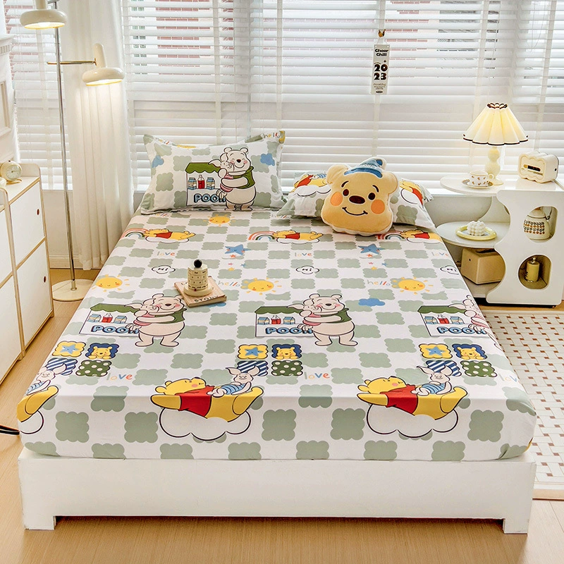 Cartoon genuine sheet, bedspread, mattress, protective case for elementary school students