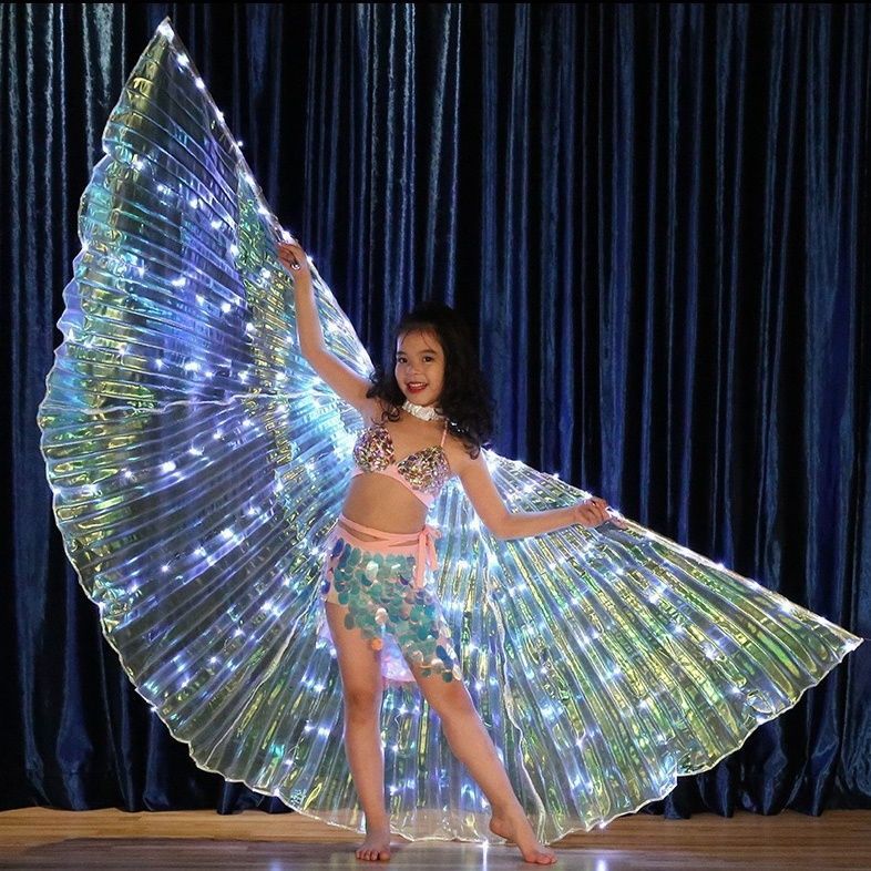 Alas LED Luminosas para Baile — Alas Brillantes para Adultos y Niños, Show y Halloween