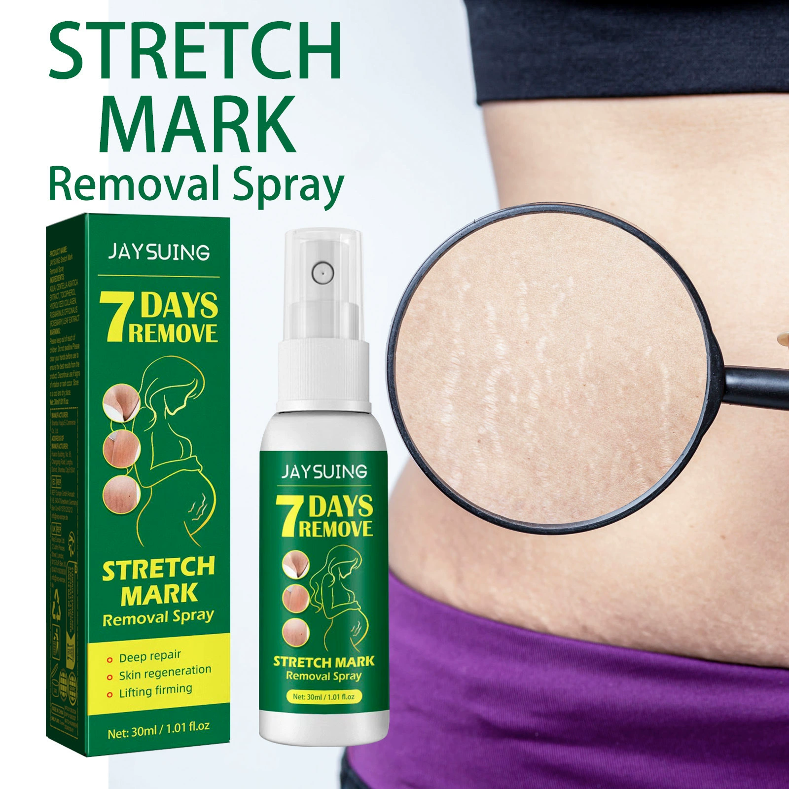 Спрей для ухода за кожей Jaysuing, послеродовой увлажняющий спрей для ухода за кожей живота, увлажняющий массажный спрей