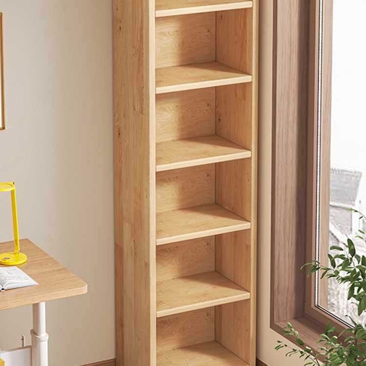 Solid Wood Corner Bookshelf Floor-Standing Storage Rack Pine Narrow Gap Cabinet Children's Home Storage Cabinet Living Room Simple Bookcase