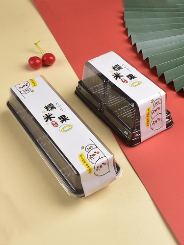 UG73 baked glutinous rice fruit packaging box 2 pieces, 3 pieces, 4 pieces, 6 pieces packed with green dough, egg yolk puffs, snow meiniangma