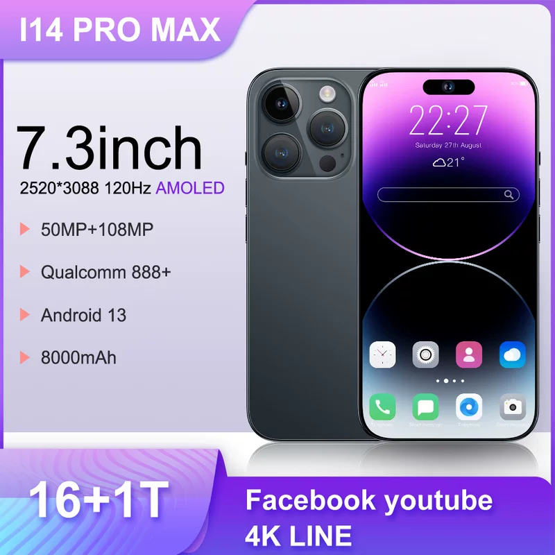 Умные часы, мобильный телефон, Intel Core i14, 14 Pro Max, Android