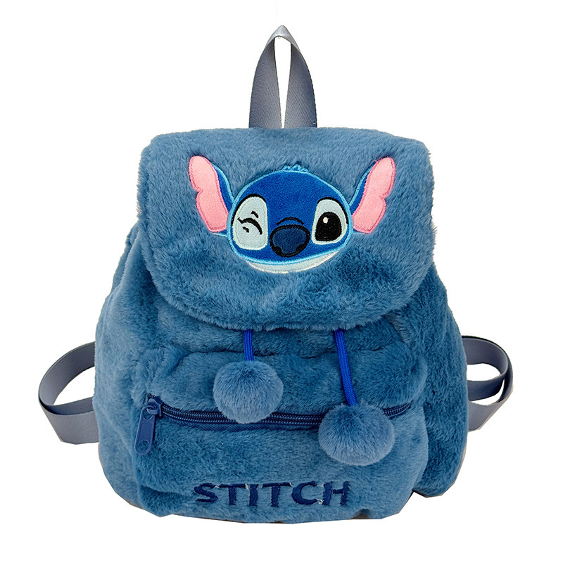 Blue drawstring bucket backpack 27*28*13 / 30cm