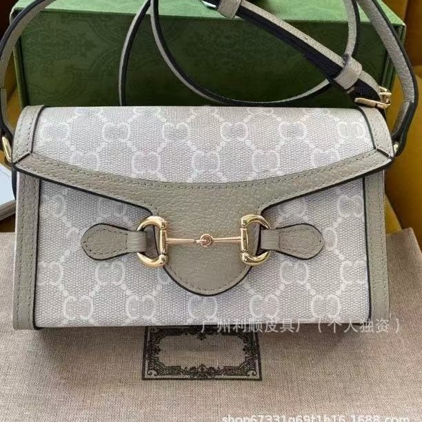 Hebilla de caballo de doble G de alta calidad 1955 horizontal horsebit mini bolso bandolera pequeño bolso cuadrado caja bolso femenino