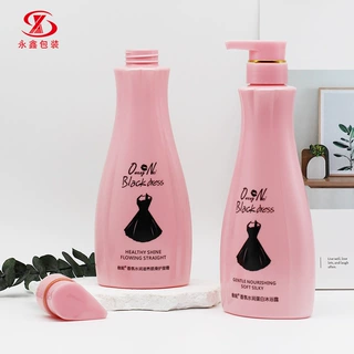 厂家定制500ml洗发水瓶 瓶身PET分装瓶 PP泵头日用洗护替换包装瓶