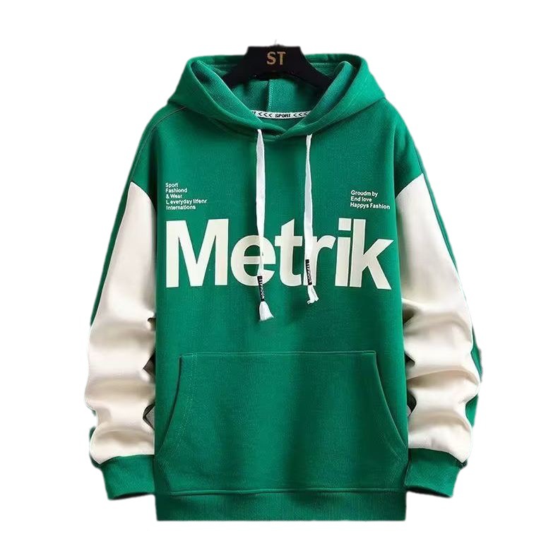 Otoño e invierno nuevo suéter forrado de lana conjunto de dos piezas niños marca de moda guapo juventud moda casual traje deportivo moda