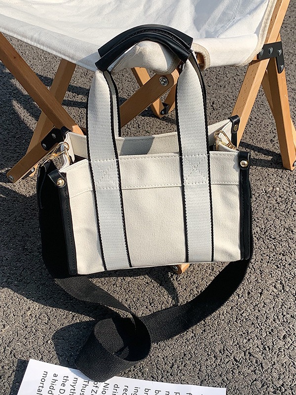 Bolso de mano simple de lona para mujer 2021 Nuevo bolso portátil de moda de estilo coreano bolso de mensajero de hombro de comercio exterior transfronterizo