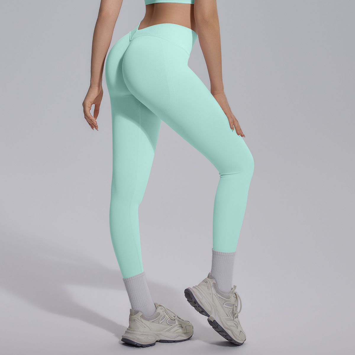 6718 Pantalones - Verde menta