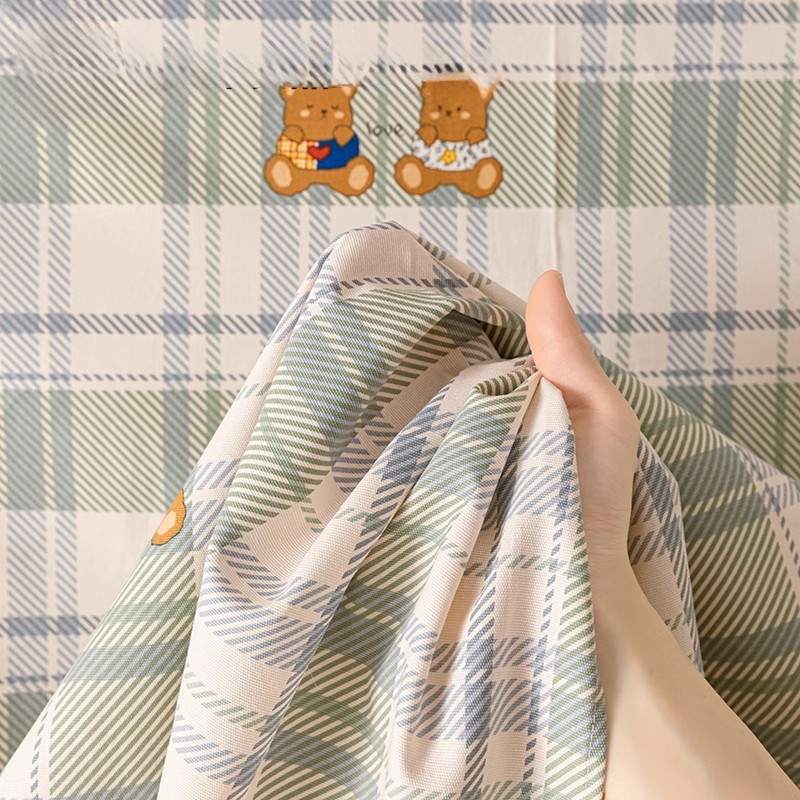 2025 nueva sábana de tela gruesa vieja de algodón de una sola pieza 100 dormitorio de algodón puro para niños y estudiantes sábana individual de tres piezas 2