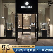 整店定制珠宝展示柜立柜商用高端黄金柜翡翠首饰中岛柜玻璃收藏柜