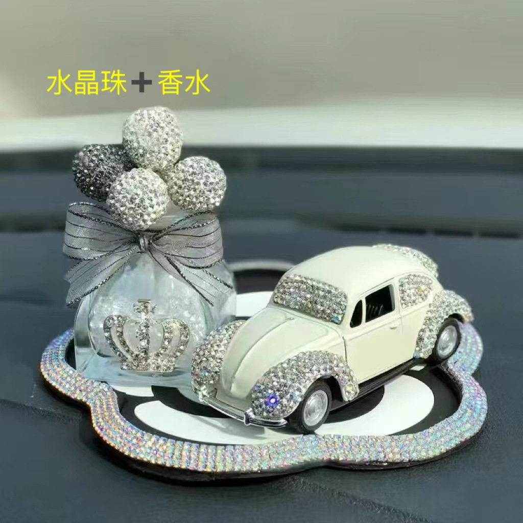 Artículo creativo de la chica del mar adornos de automóviles perfume encantador ángel perfume de automóvil perla base de diamante perfumado perdurable