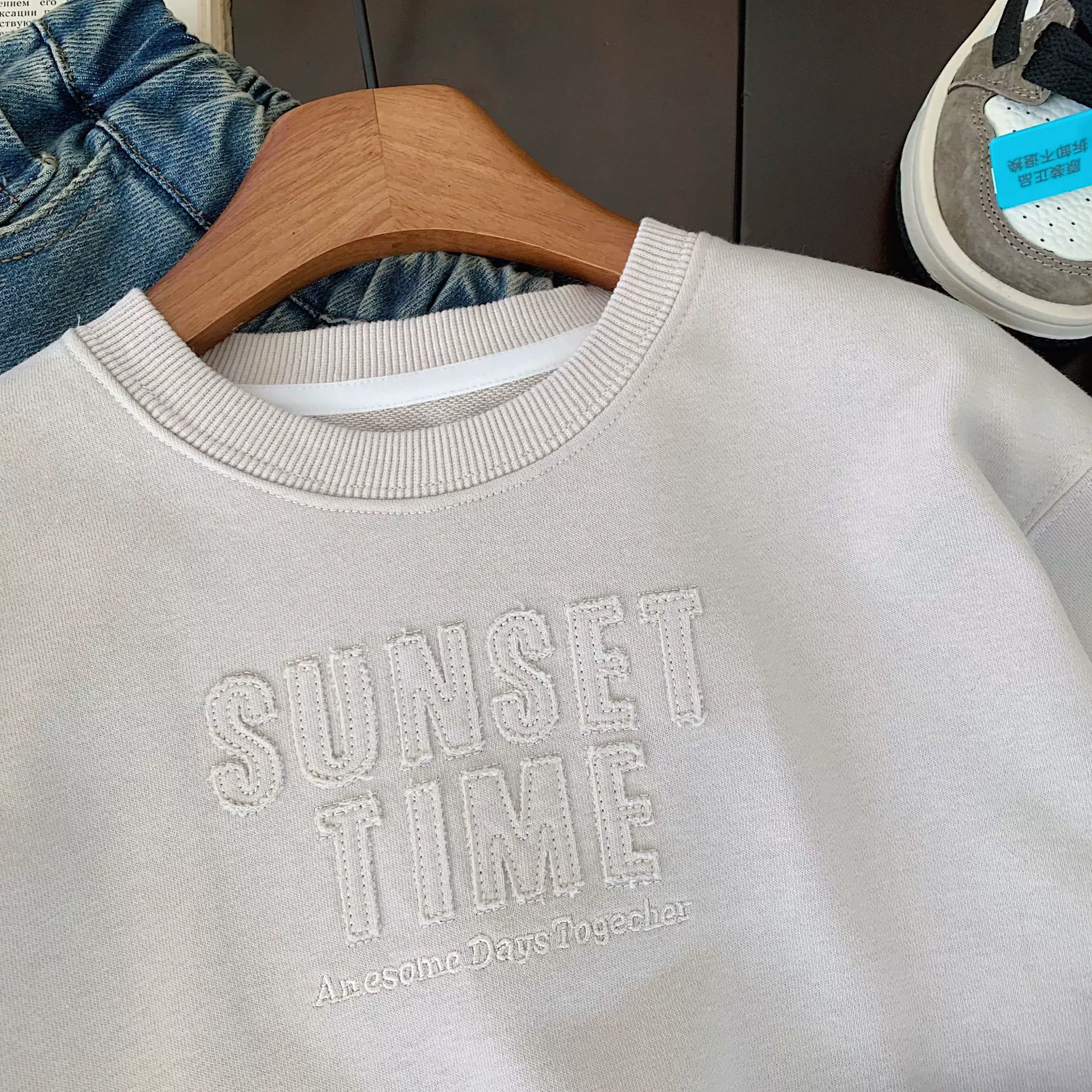 Детский осенний свитшот для мальчиков для отдыха, oversize