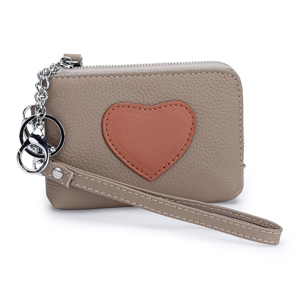 Genuine Leather Mini Compact Coin Purse 2025 New Arrival Cute Women's Handheld Zipper Wallet ID Card Holder - Thumbnail 4
