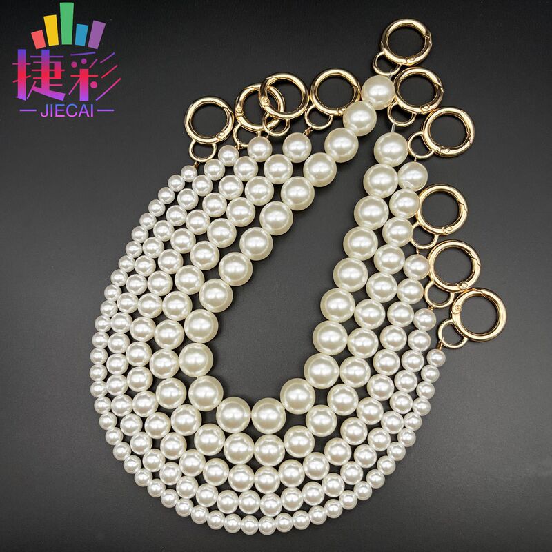 Pearl chain wholesale pearl chain diy pearl bag chain crossbody portable short bag strap strap