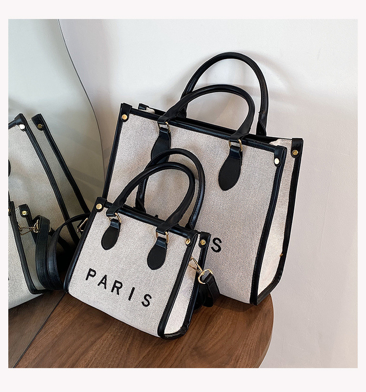 Nihaojewelry Wholesale Fashion Letter Paris Large Capacity Tote Bag display picture 42