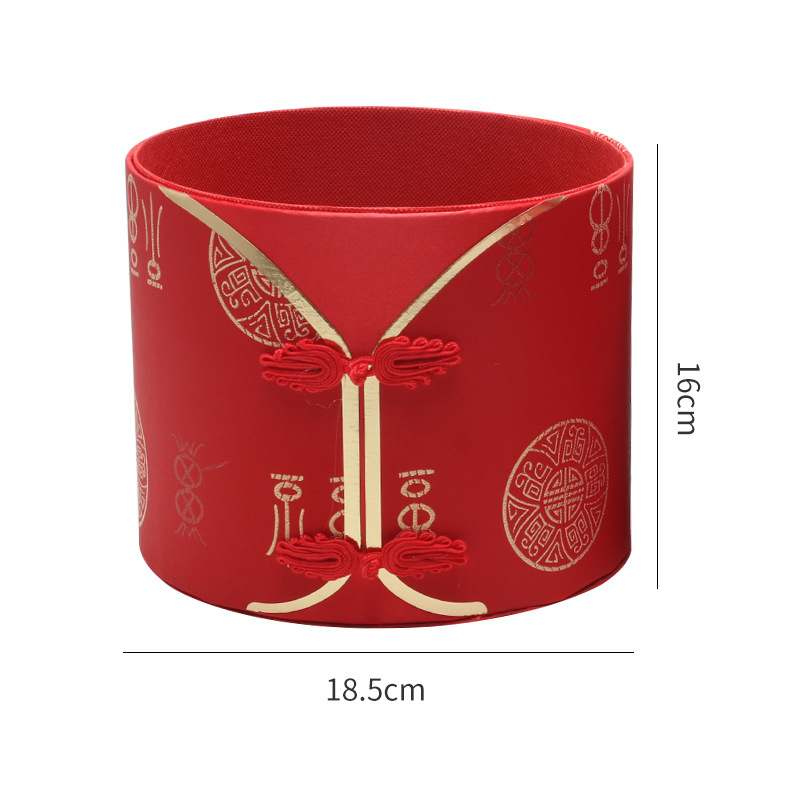 2025 seda cheongsam chino barril de bendición marea nacional estilo chino barril de abrazo de año nuevo flor caja de flores de bendición barril de bendición de año nuevo