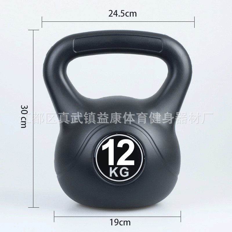 Venta al por mayor de plástico hexagonal inmersión mancuerna hombres y mujeres color kettlebell brazo entrenamiento muscular equipo de fitness hogar kettlebell Promoción de fin de año
