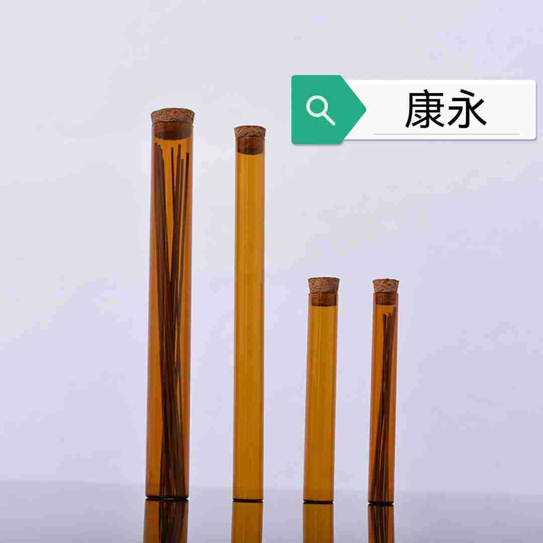 棕色线香管5克10克15克20克22克30克50克线香筒玻璃香管21公分