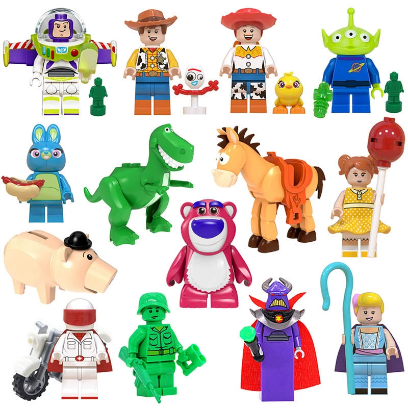 Constructor, wooden man, cartoon minifigures, doll, toy, (Cross-border trading), wholesale, small particles