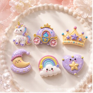 Carriage, hairgrip, Crocs-style slippers handmade, unicorn, DIY