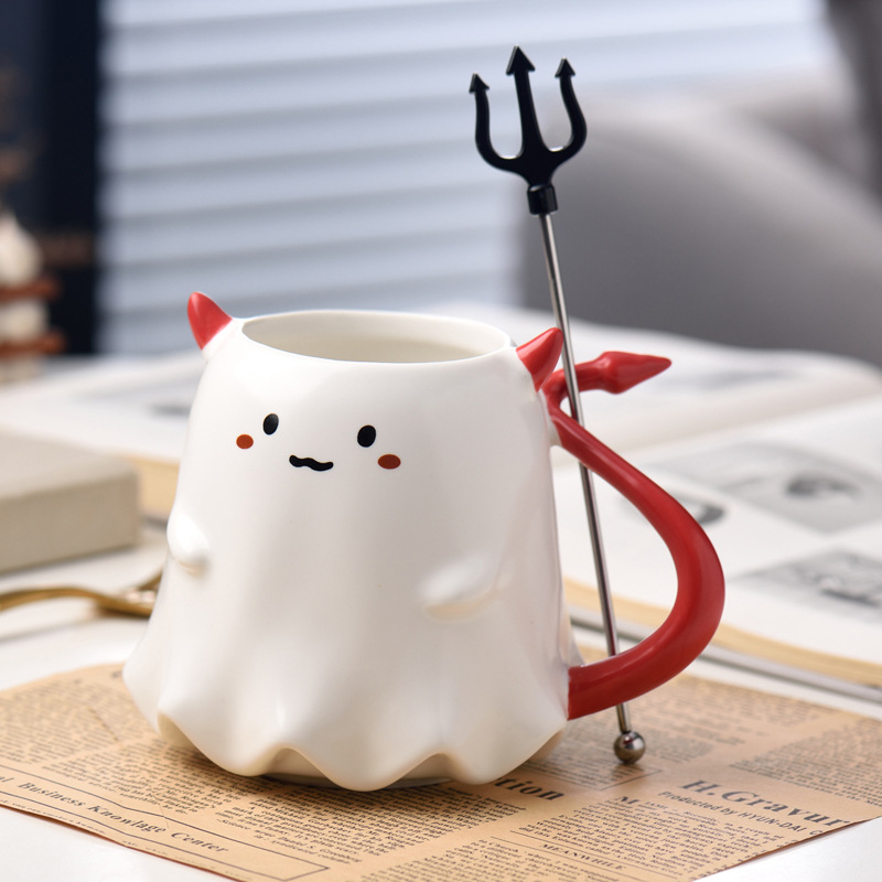 1300g Weight Water Bottles Kitchen and drinking utensils Tableware Event & Party Supplies 1 Piece Quantity Home, Daily Occasion ceramics Material Halloween Festival Cartoon Pattern Casual, Vacation Style Halloween Casual Vacation Cartoon Ceramics Water Bottles 1 Piece 8