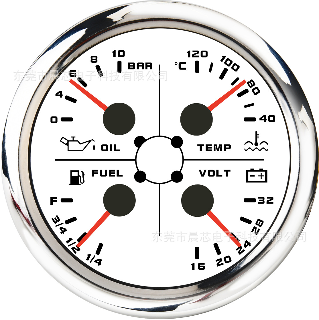 Other vehicle instruments — ESKN 85mm 4-in-1 Car - cx8366bar16-32v