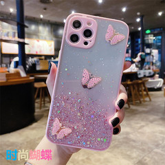 iPhone16Promax 携帯電話ケース目の保護グリッター蝶 1413 Apple 15 保護カバー新しい高級に適しています