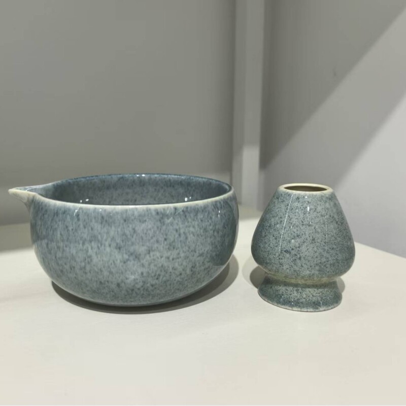口付き抹茶ボウル、陶器製日本抹茶ボウル、抹茶ツール、茶筅、宋代茶セット、大腹ボウル|undefined