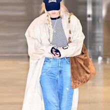 y家慵懒风磨砂牛皮托特包新款复古大容量水桶包休闲通勤单肩