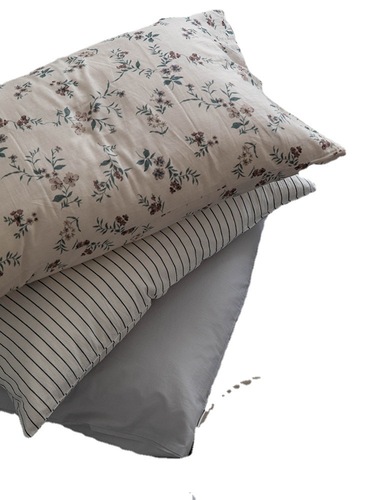 Retro mixed washed cotton pillowcase pure cotton single cotton pillowcase student pillowcase 48x74cm pair of shots 2