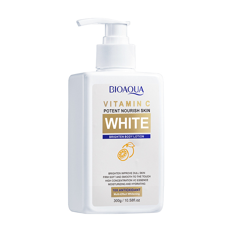 貿易越境 BIOAOUA ビタミン C 美白と美白ボディローション保湿非脂っこい保湿美白ボディローション