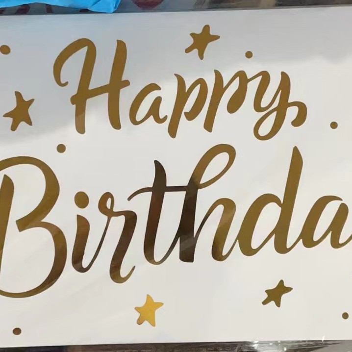 Nueva ola bola pegatinas Feliz cumpleaños pastel fiesta pegatinas creativo DIY globo decorativo pegatinas decoración del partido