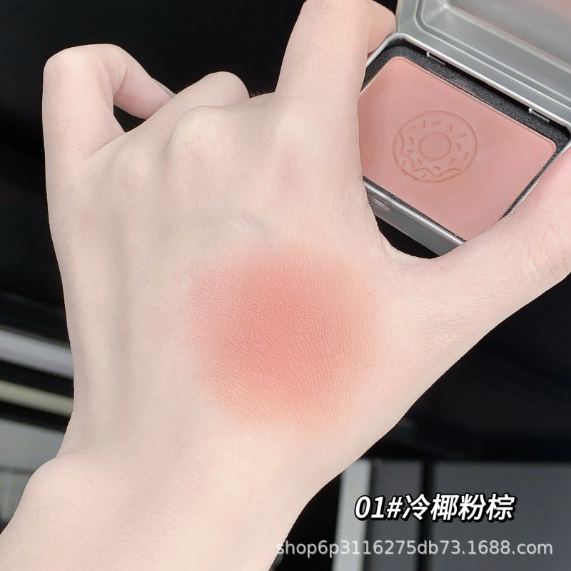 PLPL 小さな鉄箱チーク、輪郭を整え、明るくする、低彩度マットマット、美白、多用途、偽のメイクアップ、ナチュラル|undefined