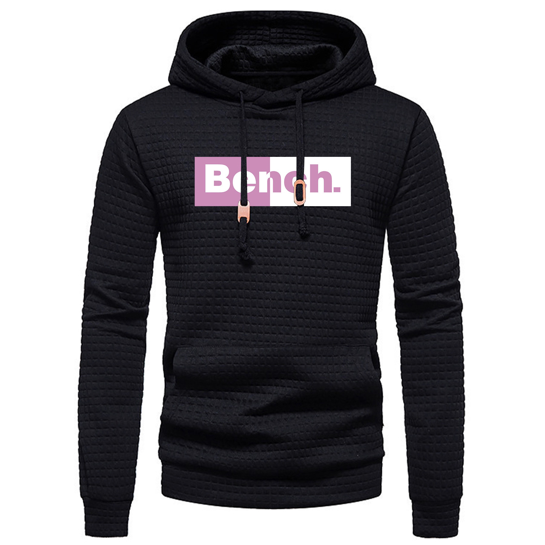 New European and American Men's Jacquard Sweatshirt Long-Sleeved Hoodie Warm Sweatshirt Bull Head Print Can Be Shipped on Behalf of Others