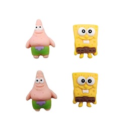卡通海綿寶寶派大星diy樹脂飾品配件 兒童頭飾髮飾車飾手機殼材料