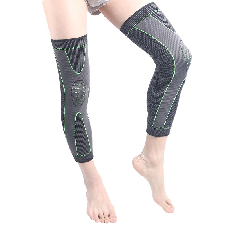 Knitted Nylon Sports Extended Knee Pads for Men and Women in Autumn and Winter, Large and Small Leg Protection, Basketball, Football and Mountaineering Warm Knee Pads