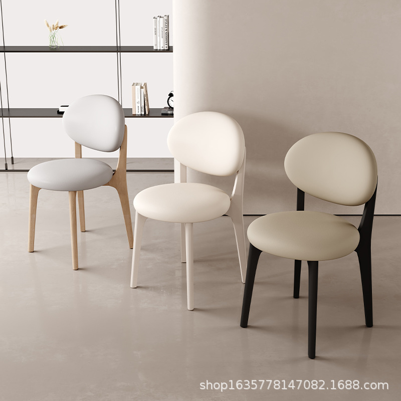 Silla de comedor de madera maciza moderna, comedor casero, hotel, cómodas sillas de respaldo, estilo nórdico, mesa de comedor simple, taburetes