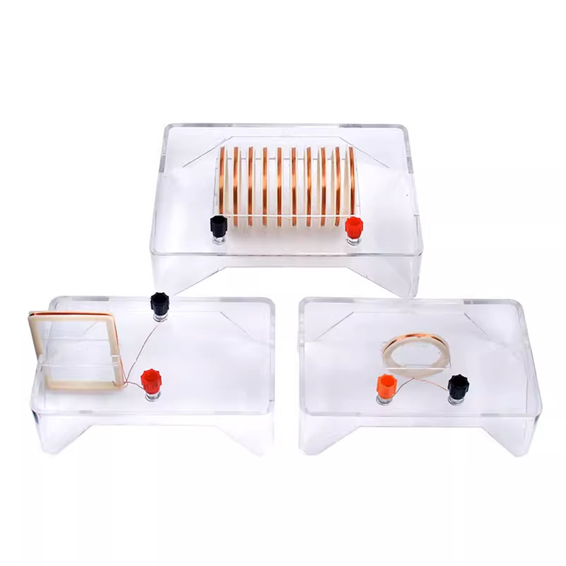 电流磁场演示器通电螺线管方线圈圆线圈物理教学实验24006模型