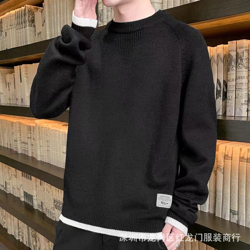 2022 Autumn and winter new stylish thick pullover sweaters for men and warm wool sweaters, wholesale from foreign trade sources at street stalls pic 19