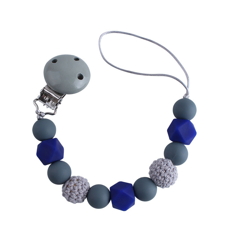 DIY bebé suministros Hemu chupete clip juguete de silicona chupete cadena bebé molar mordedor chupete cadena anti-perdida cadena